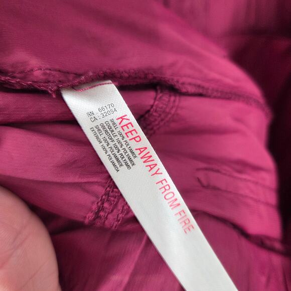 Free People Movement M Noiseless Back Trek Shorts Romper Athletic Maroon Outdoor - Picture 7 of 7